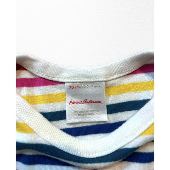 Hanna Andersson Organic Rainbow Stripe Dress, 6-12 Months - Picture 4 of 7